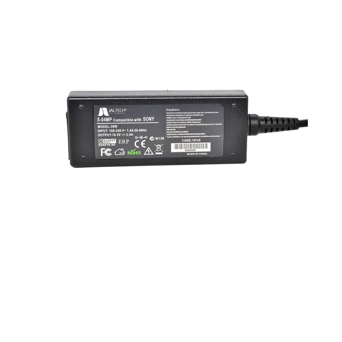 CARGADOR GENERICO PREMIUN JALTECH 10745 SONY 10,5v-2,9a