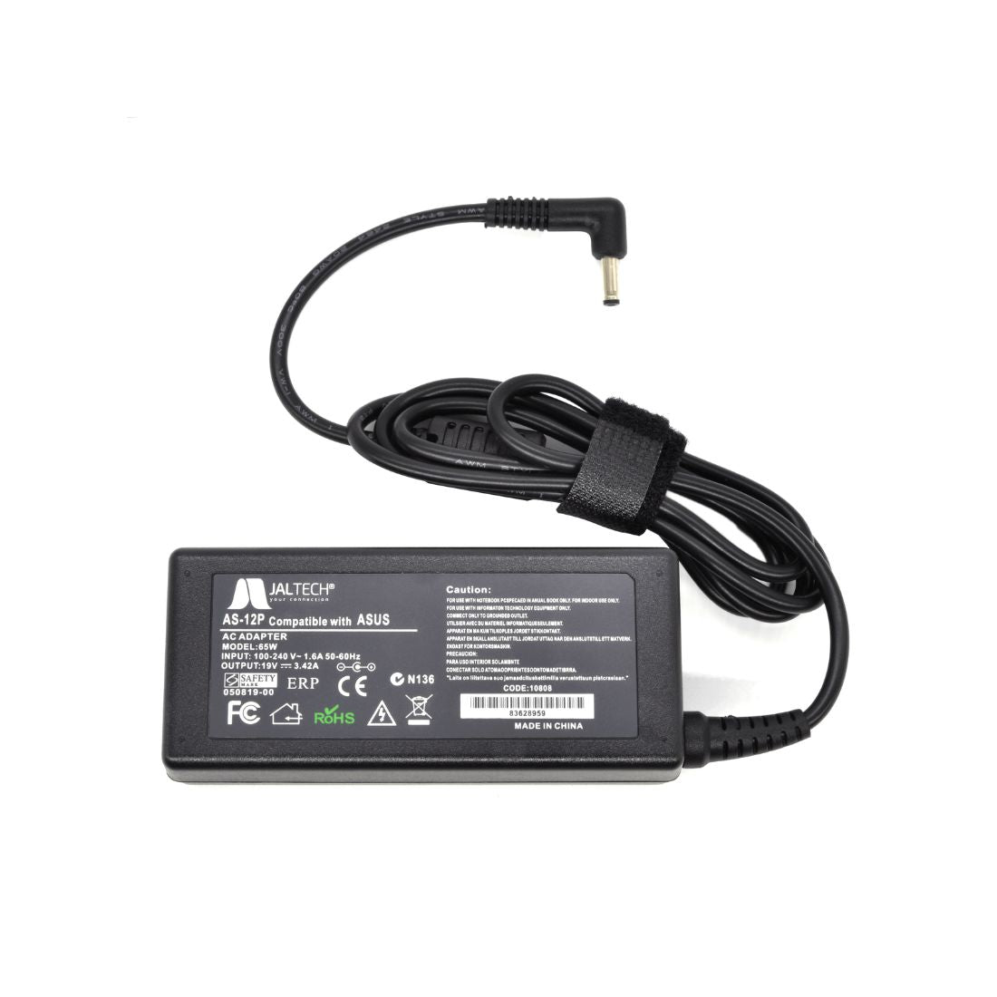 CARGADOR GENERICO PREMIUN JALTECH 10808 ASUS 19v-3,42a