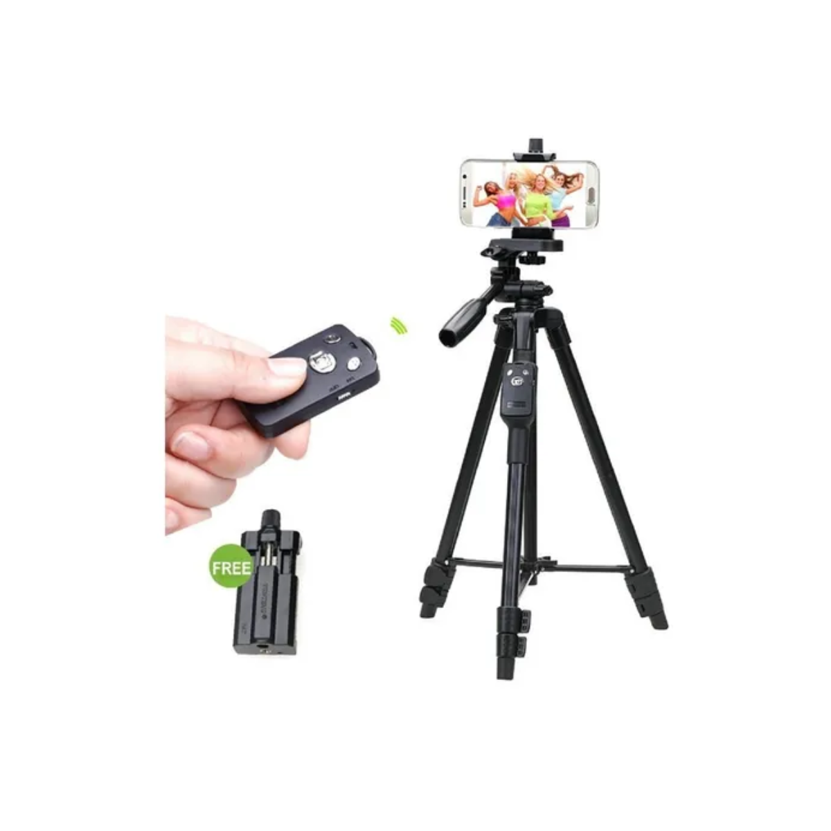 Trípode Yunfeng 3388 Ajustable con Soporte para Cámara y Teléfono Celular