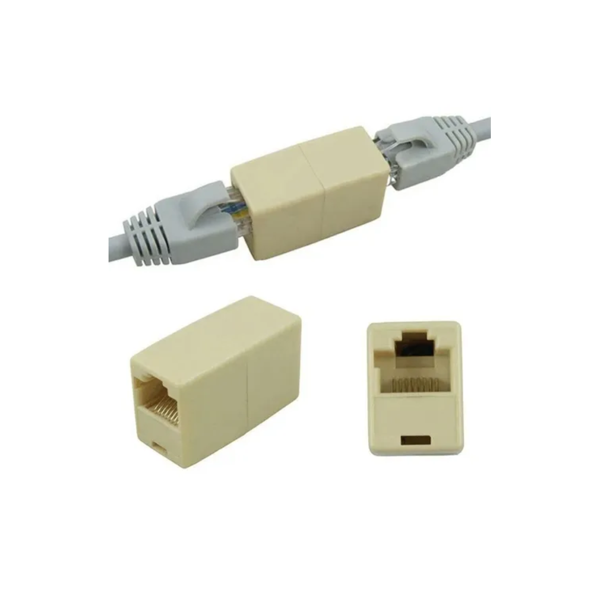 Unión RJ45 de Red Hembra a Hembra para Cable Ethernet