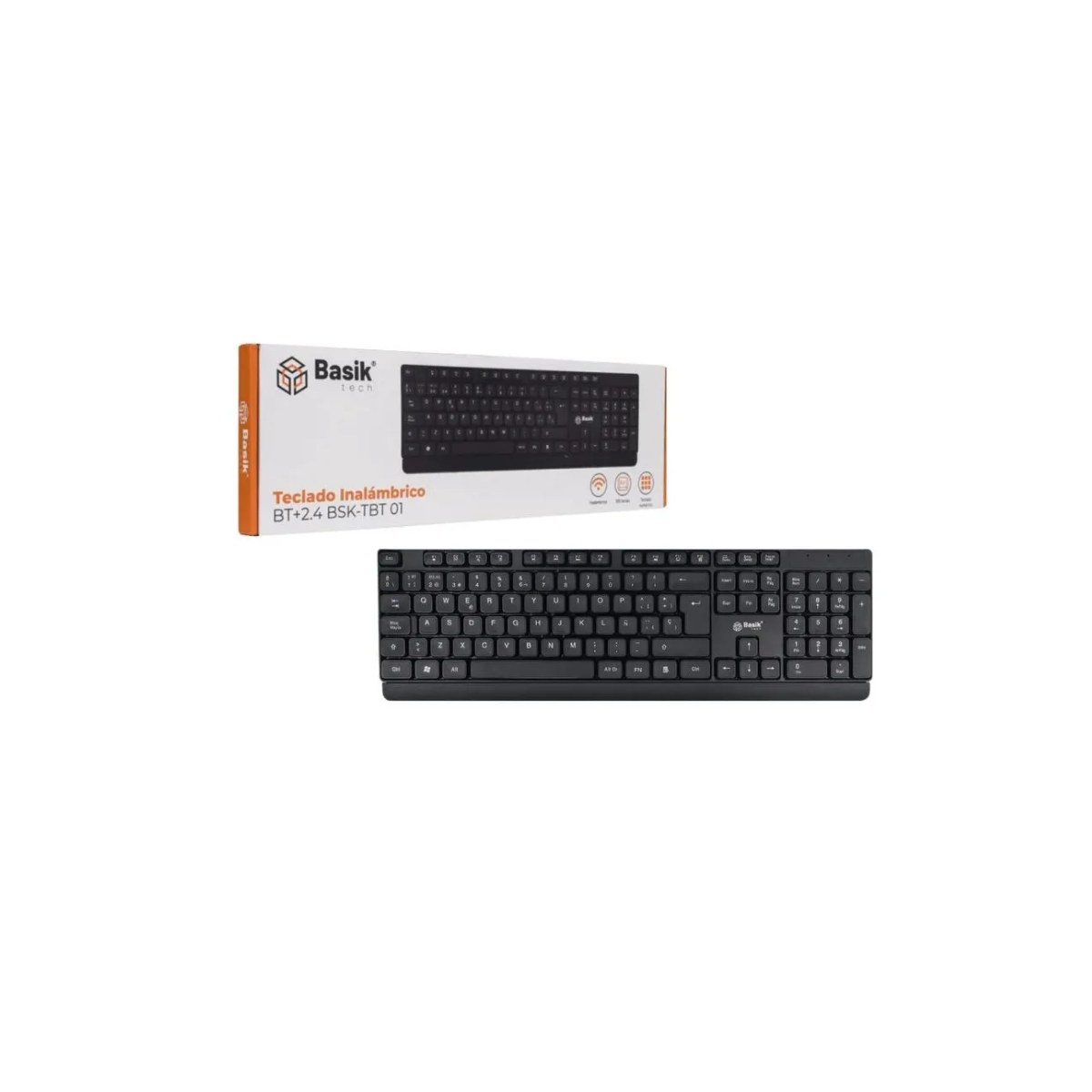 Teclado Inalámbrico BSK TBT01 con Conexión Dual Bluetooth 5.0 + 2.4GHz