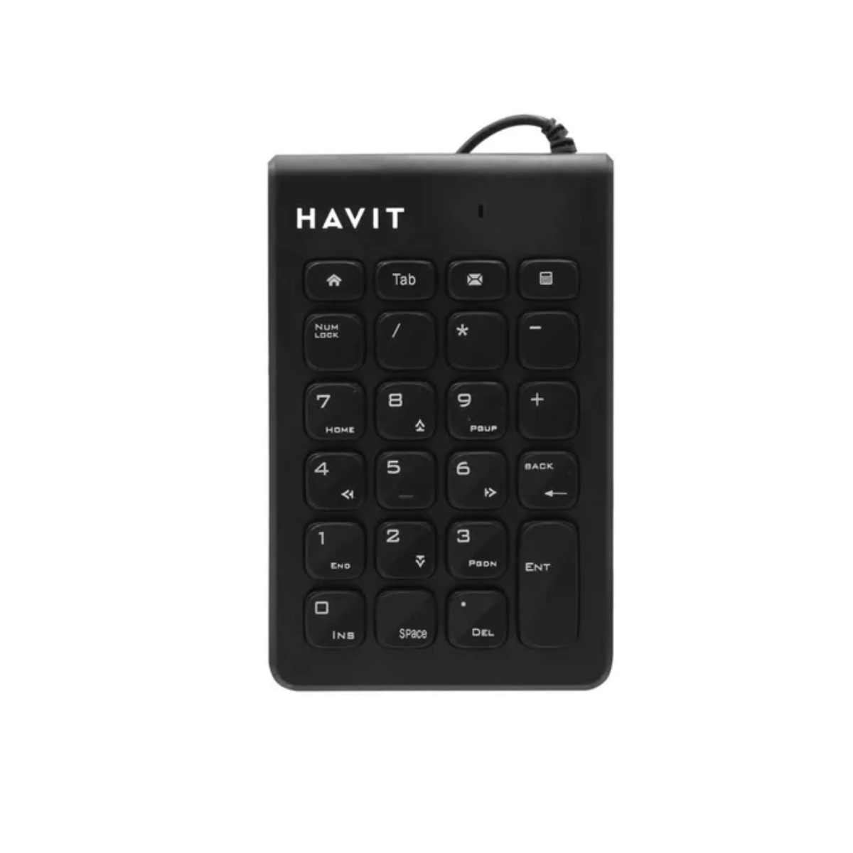 Teclado Numérico Cableado Havit KB223 23 Teclas USB Negro