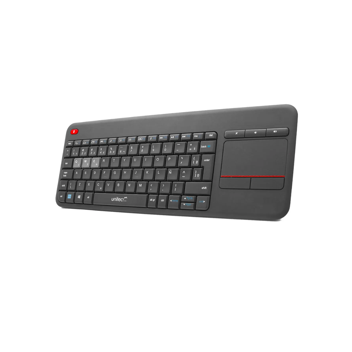 Teclado Inalámbrico Unitec W001 con Touchpad y Conexión USB/Bluetooth
