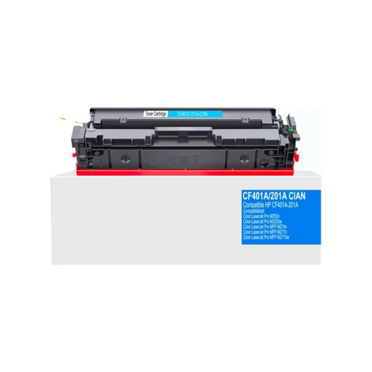 Tóner Compatible New Print CF401A / 201A Cian para Impresoras HP Color LaserJet Pro