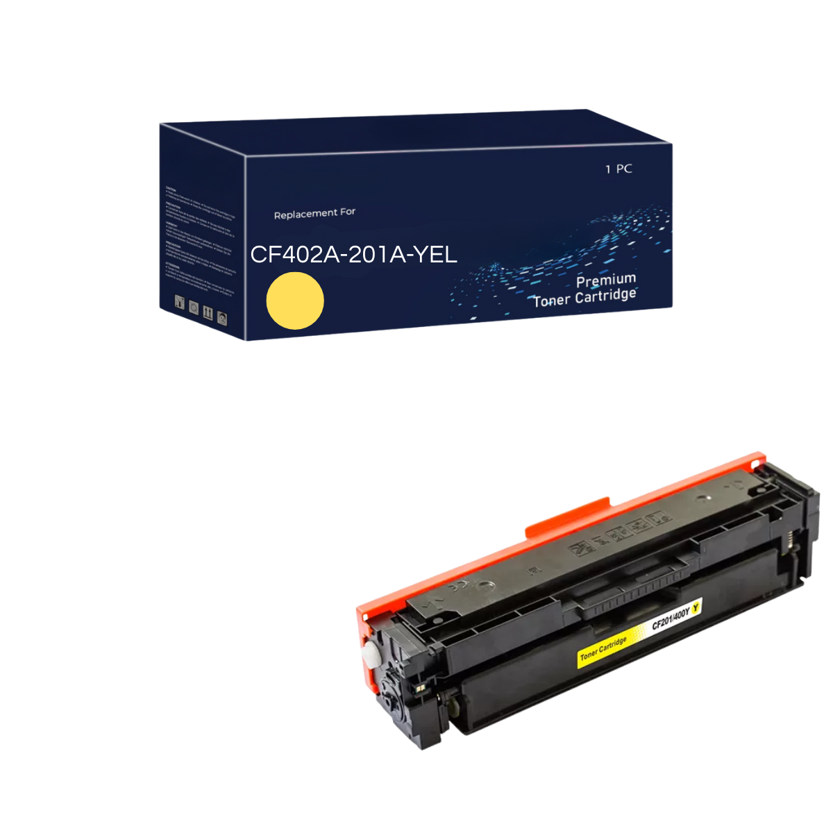 Tóner Compatible New Print CF402A / 201A Amarillo para Impresoras HP