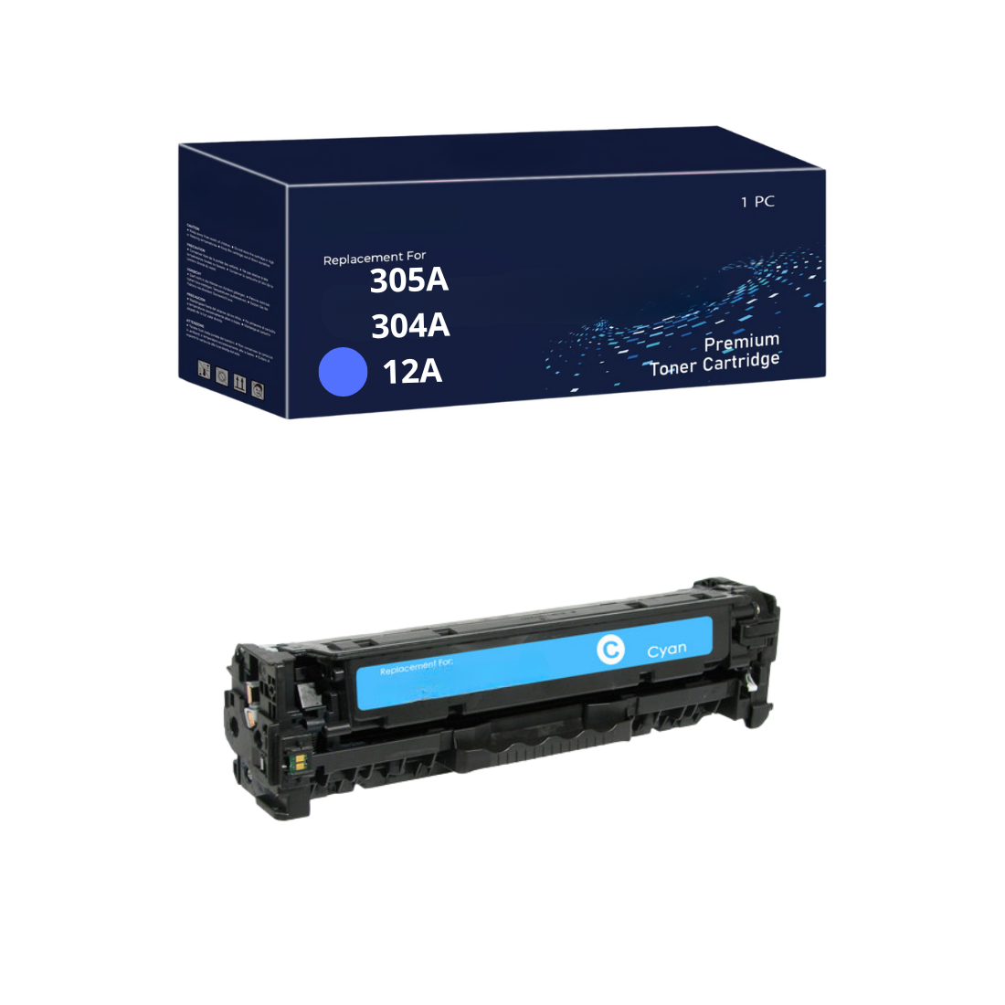 Tóner Genérico Para Hp 304A/305A/312A Cian