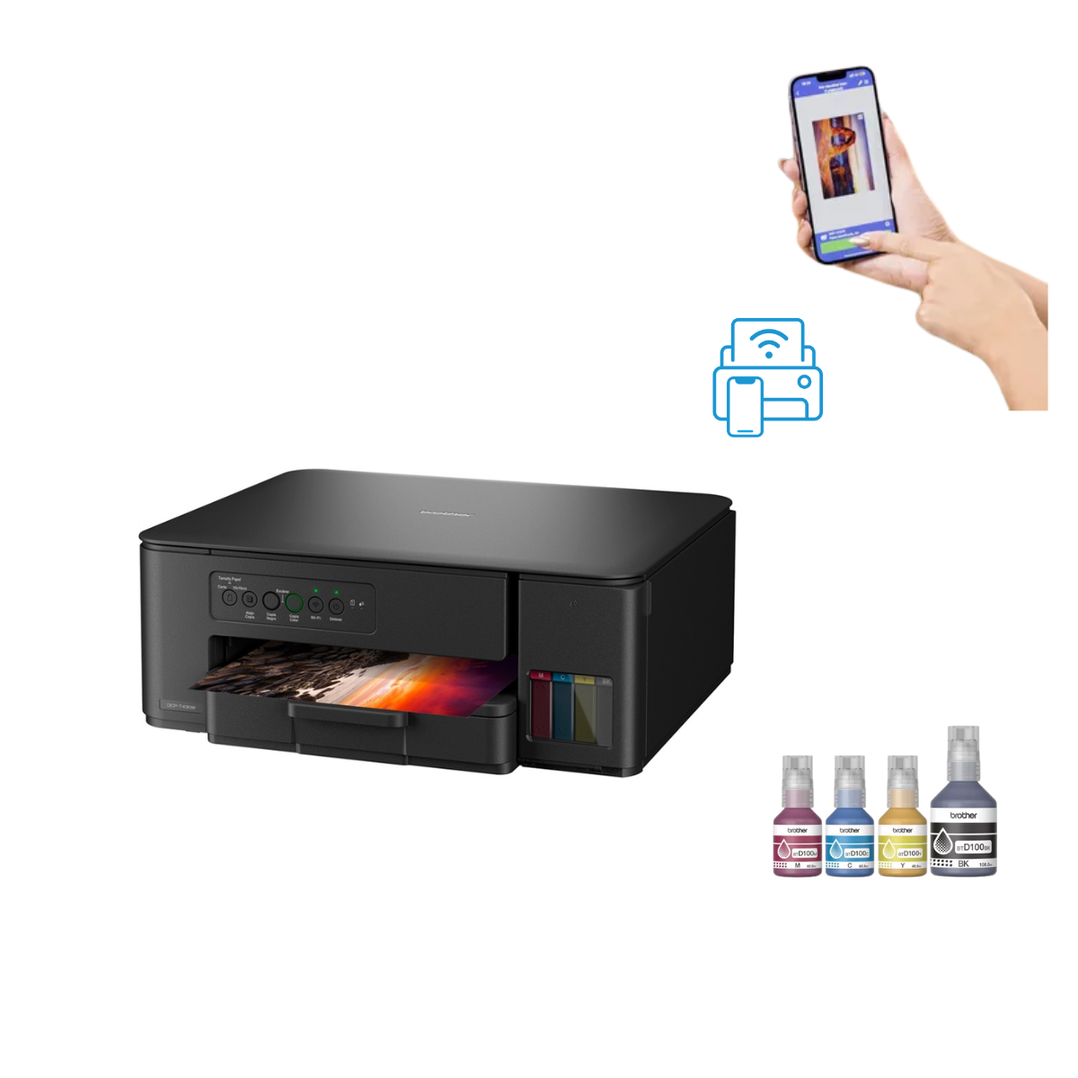 Impresora Brother Dcp-T430W multifuncional de tinta continua